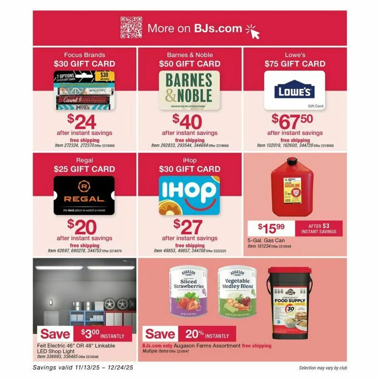 Weekly promotion BJ's spanning from November 20 to December 4 2025 - Page 39 for Catalogue 365