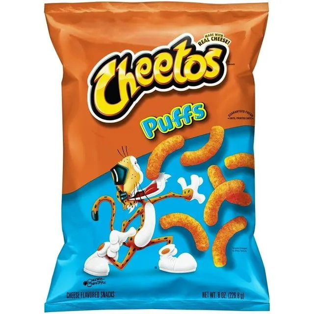 Cheetos Puff Cheese Flavored Snack Chips, 8 oz