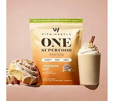 Make Your Selection: VitaHustle ONE Superfood Plant-Based Protein Shake 15-Servings
