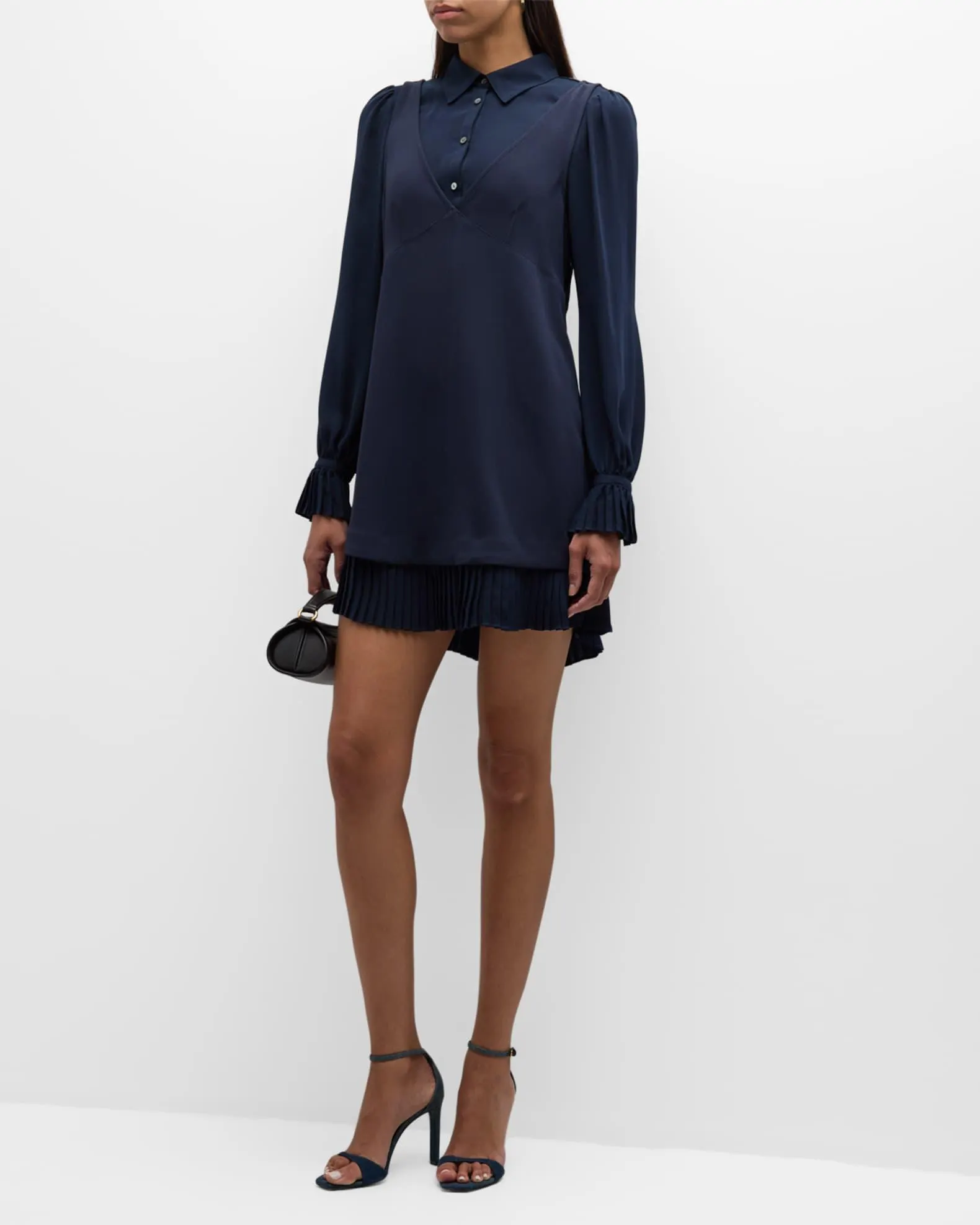 Rayna Combo Shirting Mini Dress