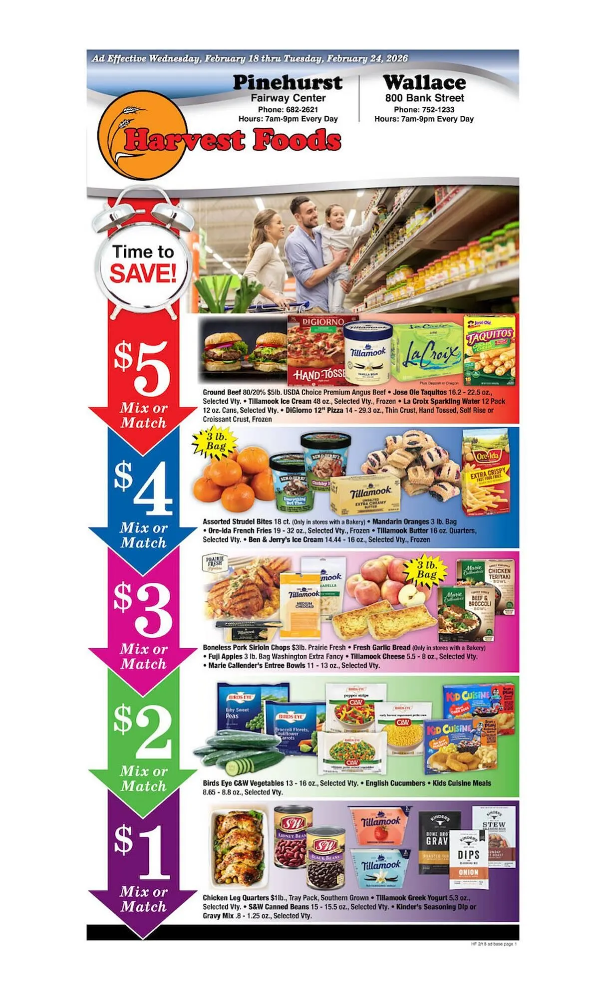 Weekly ad Harvest Foods weekly ad from February 18 to February 24 2026 - Page 1