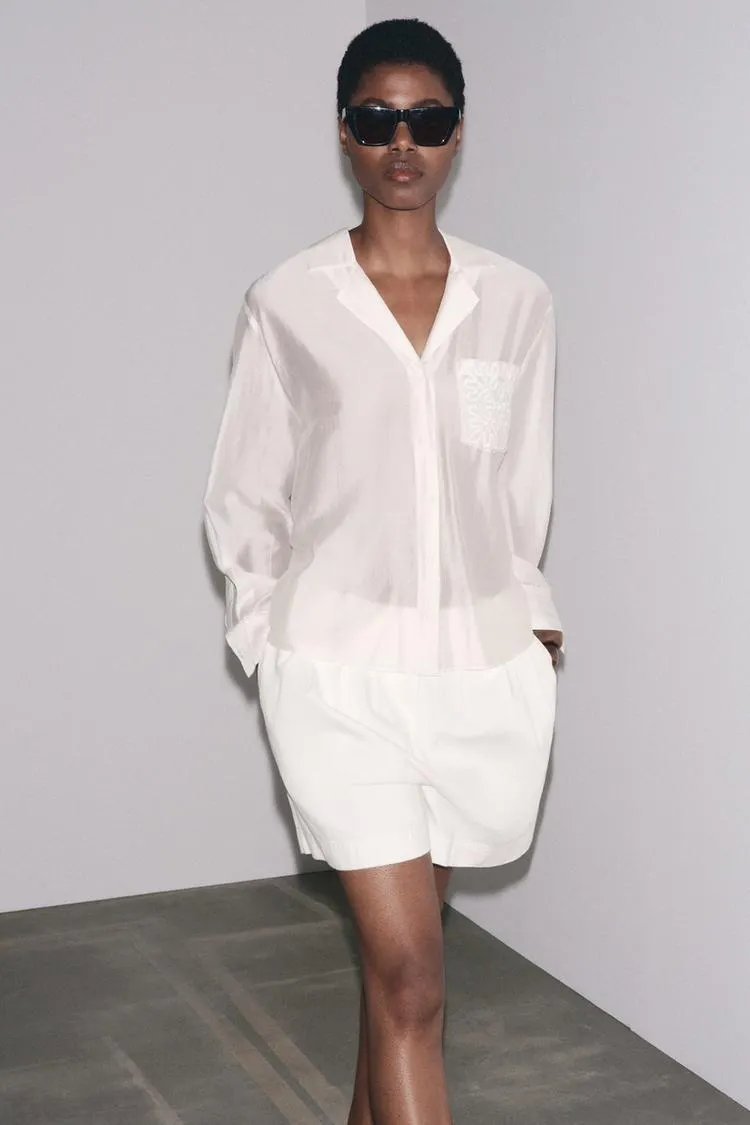 ZW COLLECTION PLEATED BERMUDA SHORTS