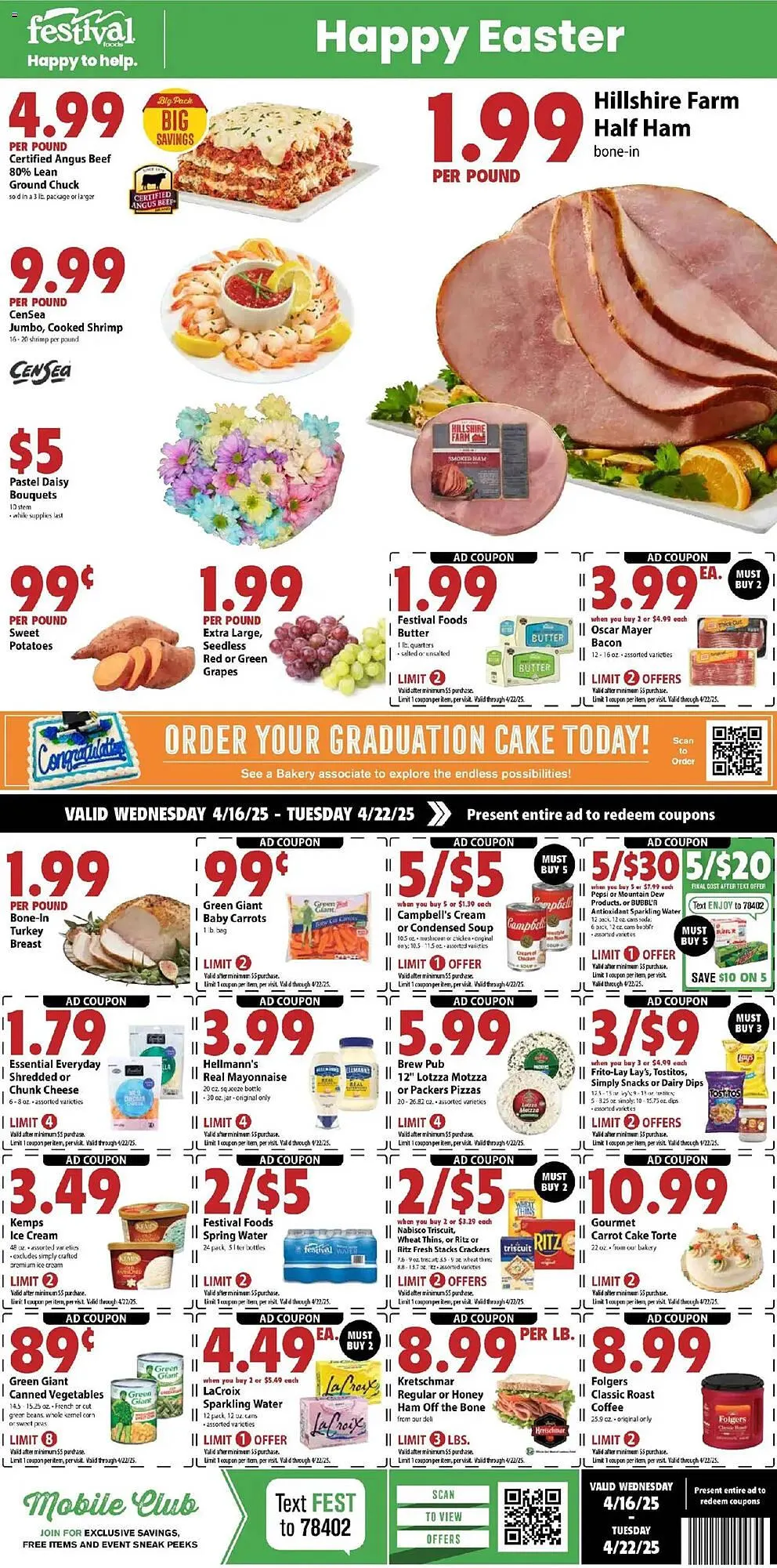 Weekly ad Festival Foods Weekly Ad from April 16 to April 22 2025 - Page 1