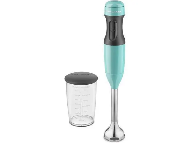 kitchenaid khb1231aq pro line hand blender, 2 speed, aqua sky