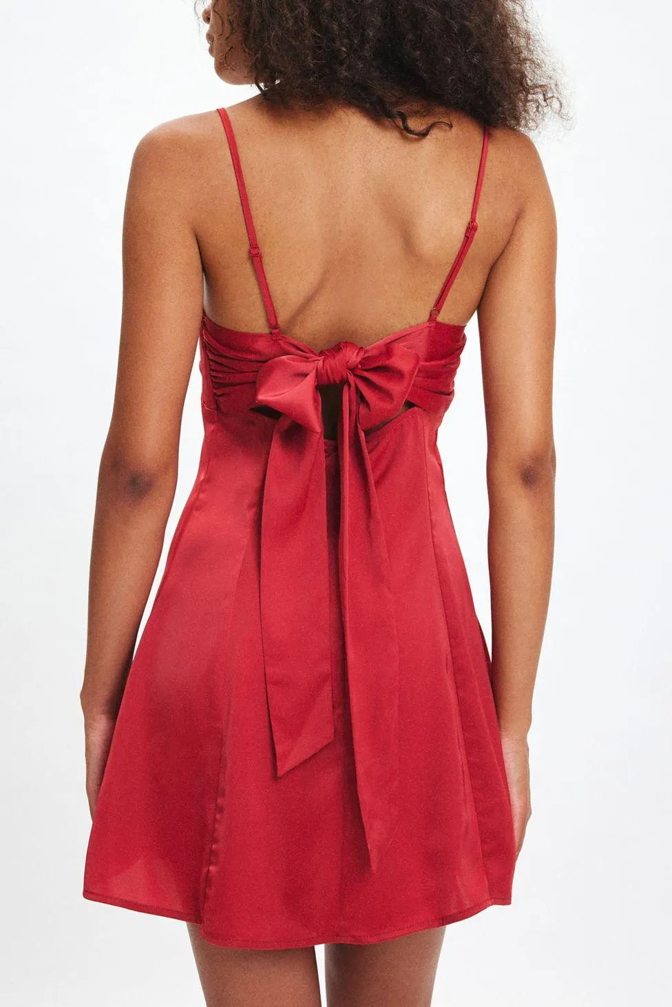 UO Bella Bow-Back Mini Dress