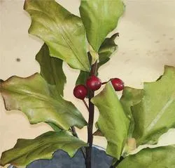Artificial Red Berry Spray