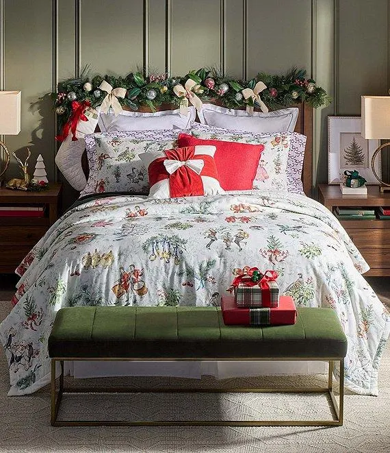 Twelve Days of Christmas Collection Holiday Print Comforter Mini Set