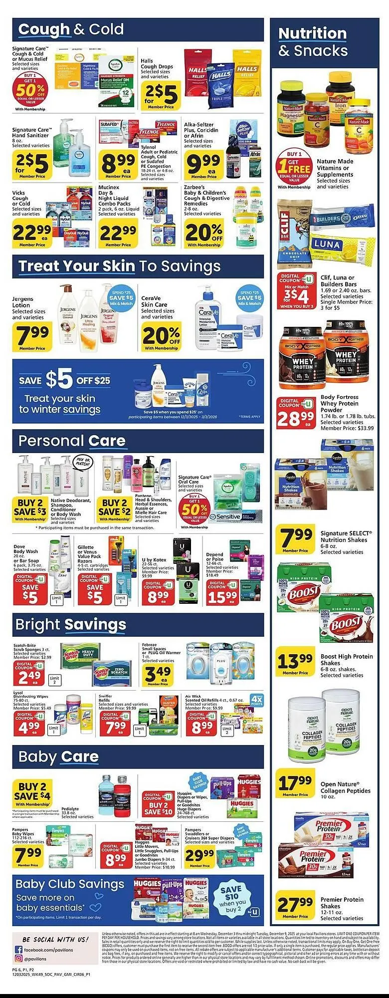 Weekly ad Pavilions weekly ad from December 3 to December 9 2025 - Page 6