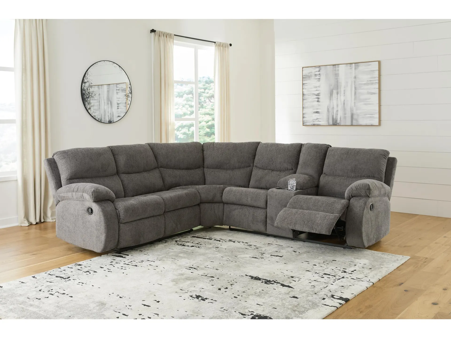 Museum 2-Piece Manual Reclining Sectional