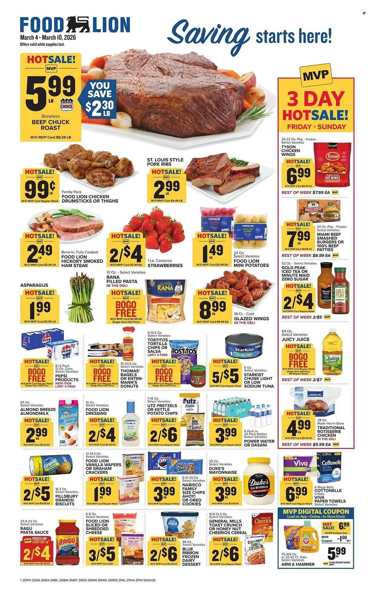 Weekly ad Food Lion weekly ad from March 4 to March 10 2026 - Page 1