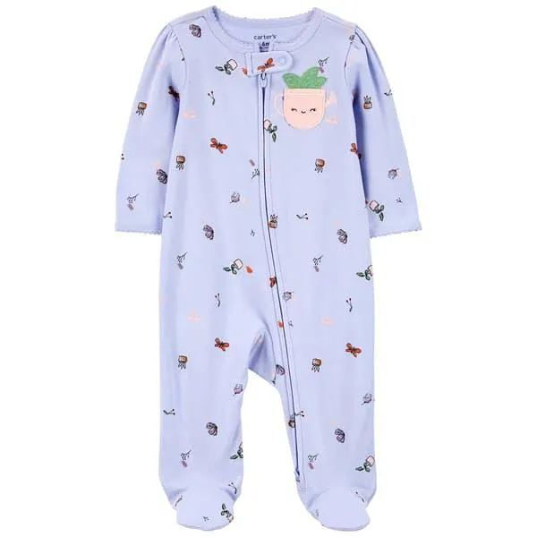 Baby Girl (NB-9M) Carter’s® Little Garden Boss Footie Pajamas