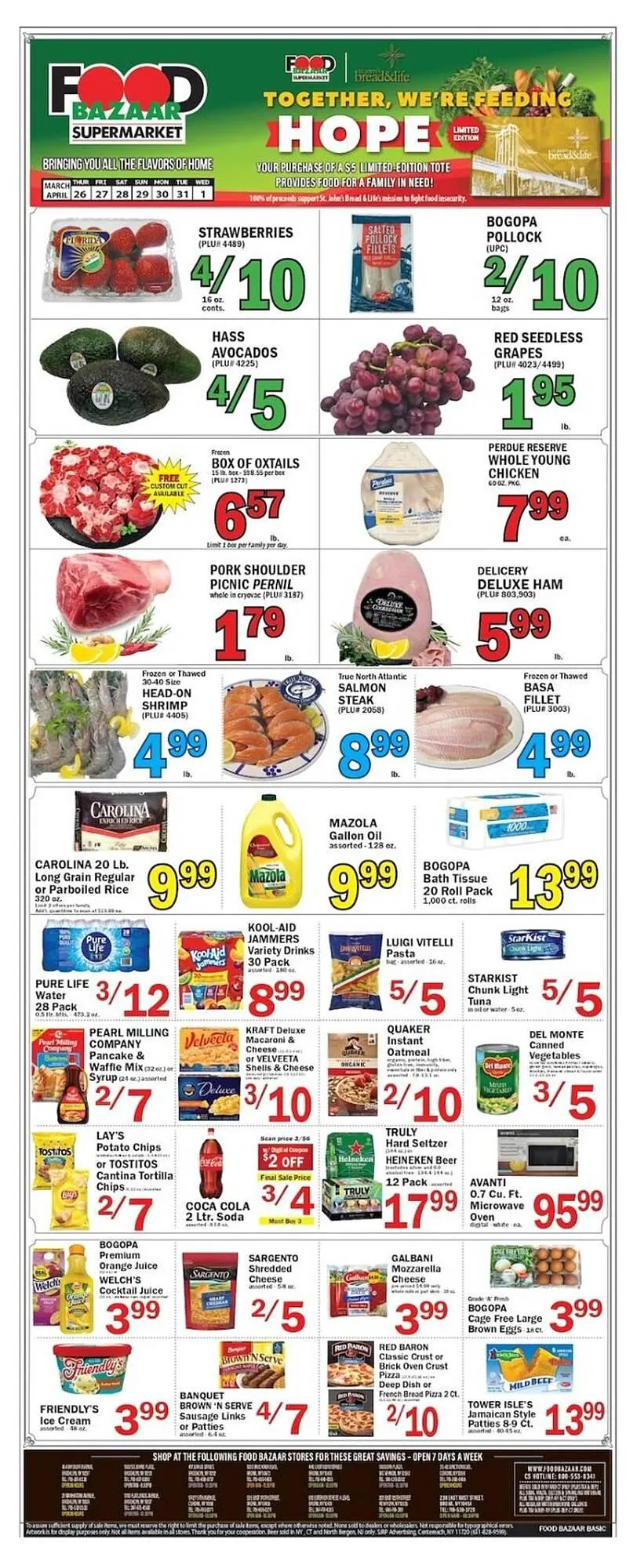 Weekly ad Food Bazaar circular from March 26 to April 1 2026 - Page 1