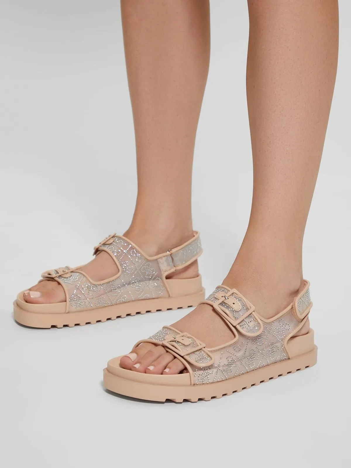 Frella Quattro G Rhinestone Sandals