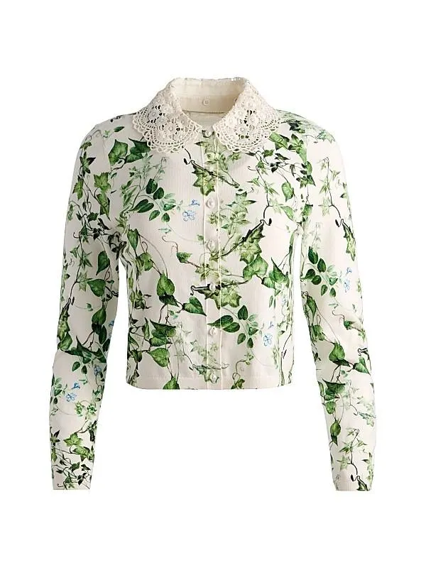 Carson Lace Collar Cardigan