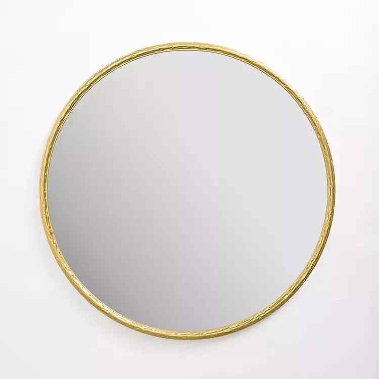 Round Gold Brooklyn Wall Mirror