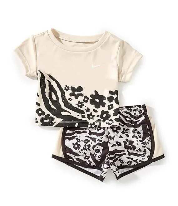 Baby Girls Short Sleeve Wildflower T-Shirt & Shorts Set