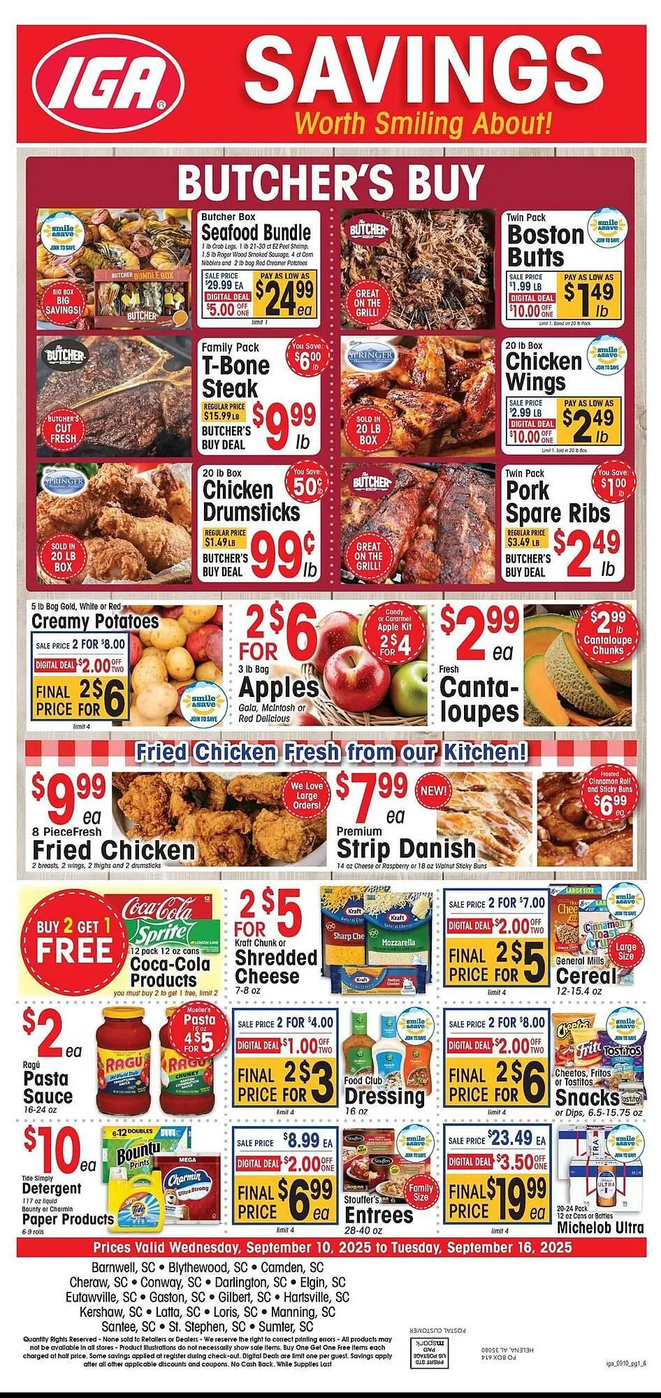 Weekly ad IGA weekly ad from September 10 to September 16 2025 - Page 1