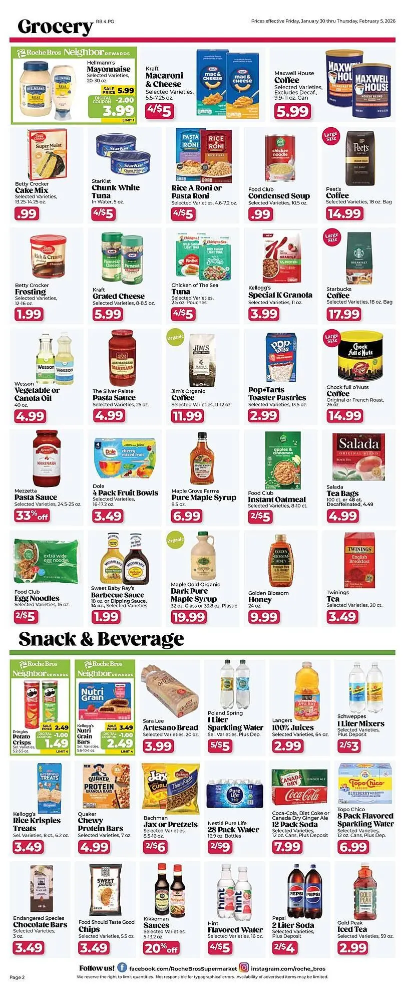 Weekly ad Roche Bros weekly ad from January 30 to February 5 2026 - Page 2