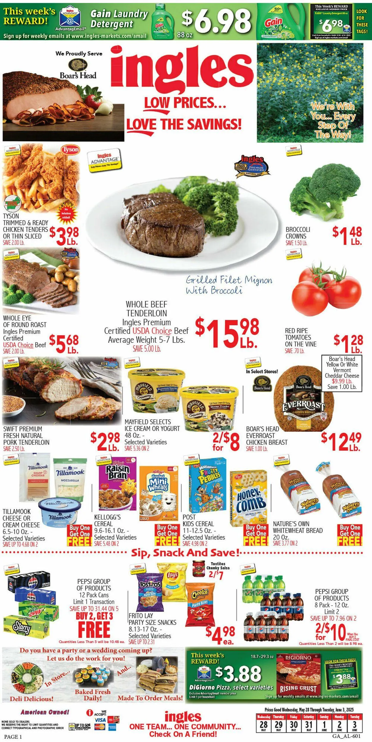 Weekly ad Ingles Current weekly ad from May 28 to June 4 2025 - Page 1