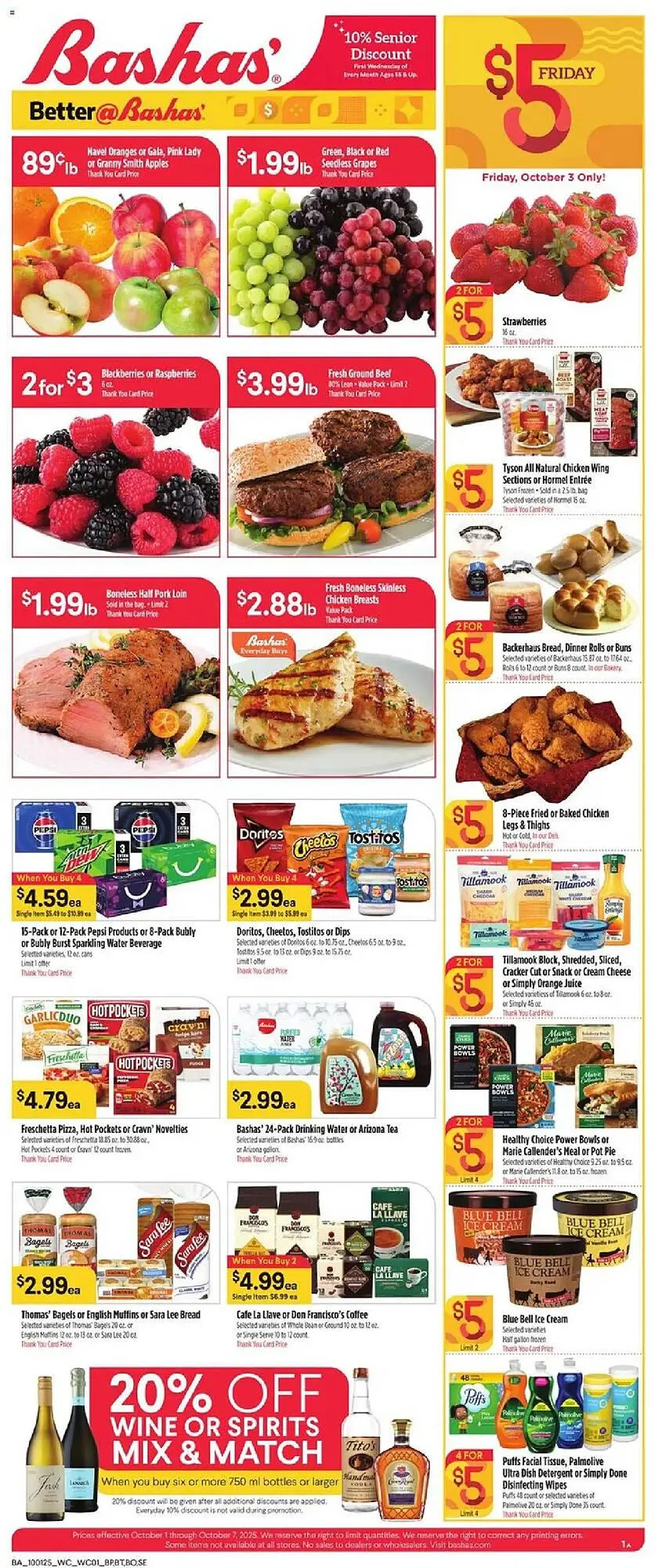 Weekly ad Bashas' weekly ad from October 1 to October 7 2025 - Page 1