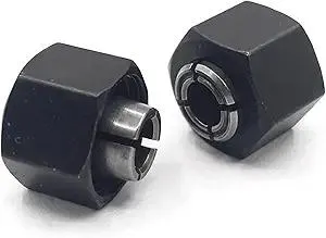 Pack of 2 N693118 1/4 6.35 MM Iron Router Collet Assembly Fits DCW600B DCW600B-CA Replacement Part New For DeWalt