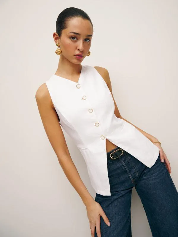 Sky Relaxed Linen Top