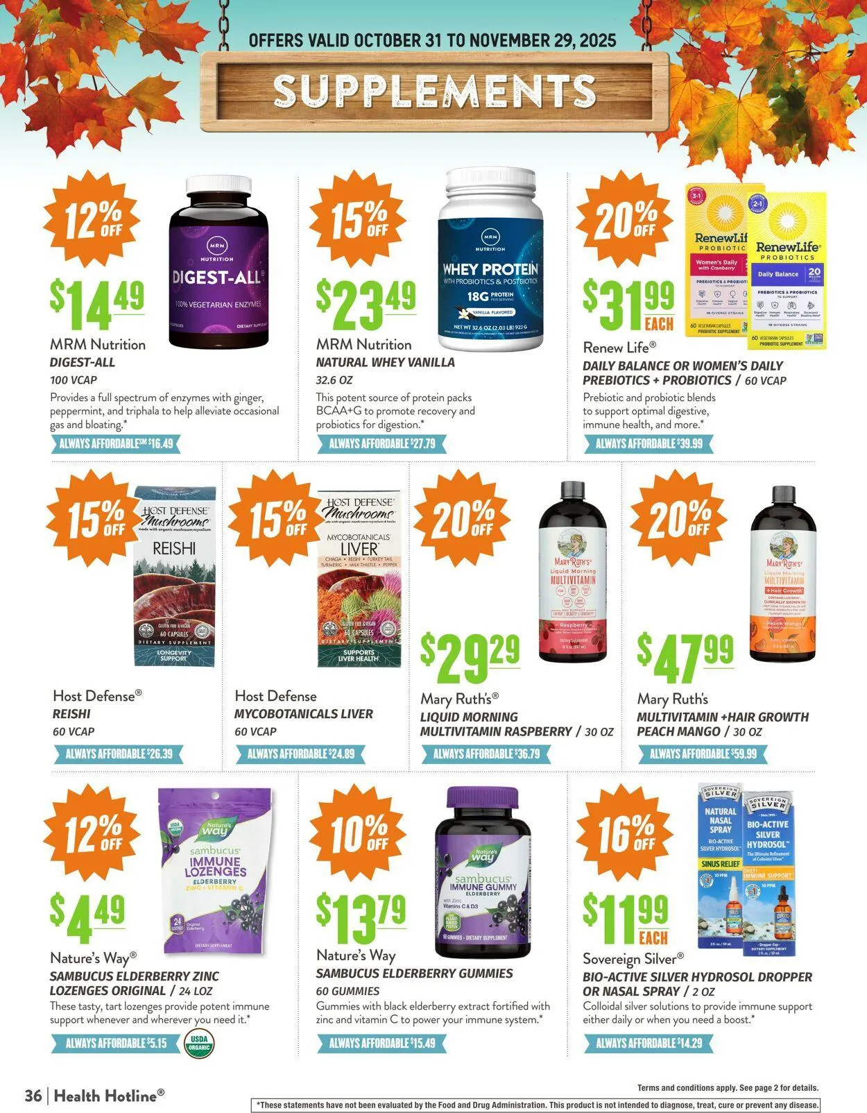 Weekly ad Natural Grocers from October 23 to November 3 2025 - Page 36