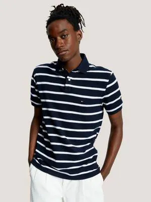 Regular Fit Stripe Wicking Polo