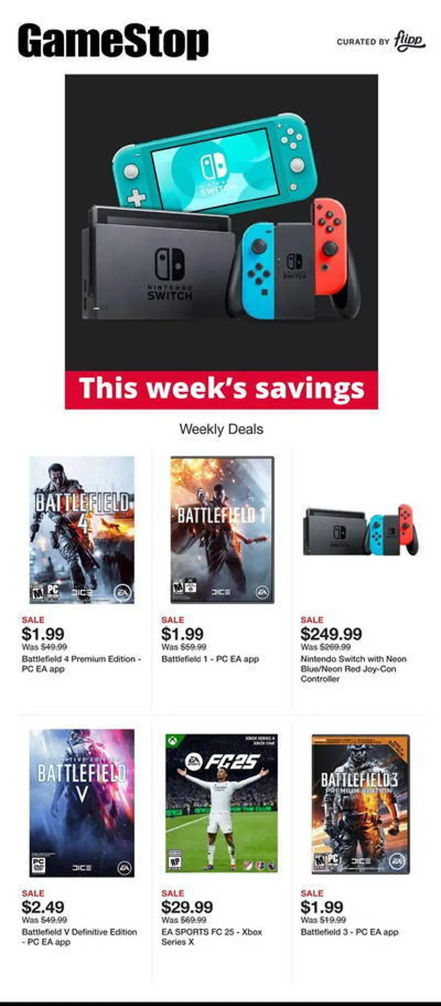 Weekly ad Game Stop Weekly Ad from March 17 to March 23 2025 - Page 1