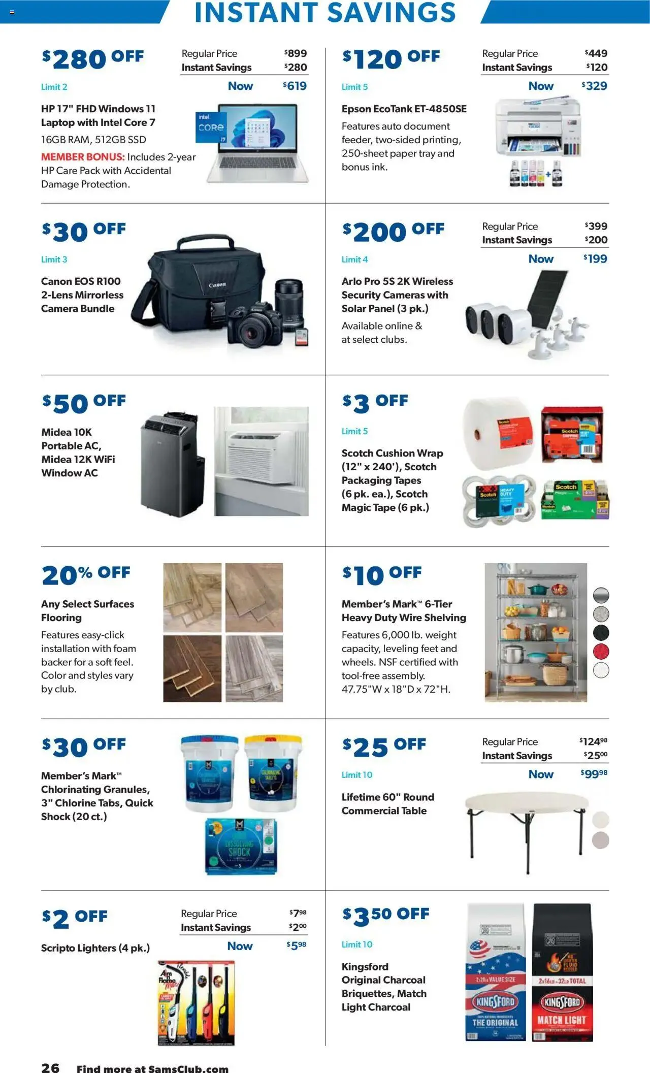 Weekly ad Sam's Club Savings Book May 2025 from April 30 to June 1 2025 - Page 26