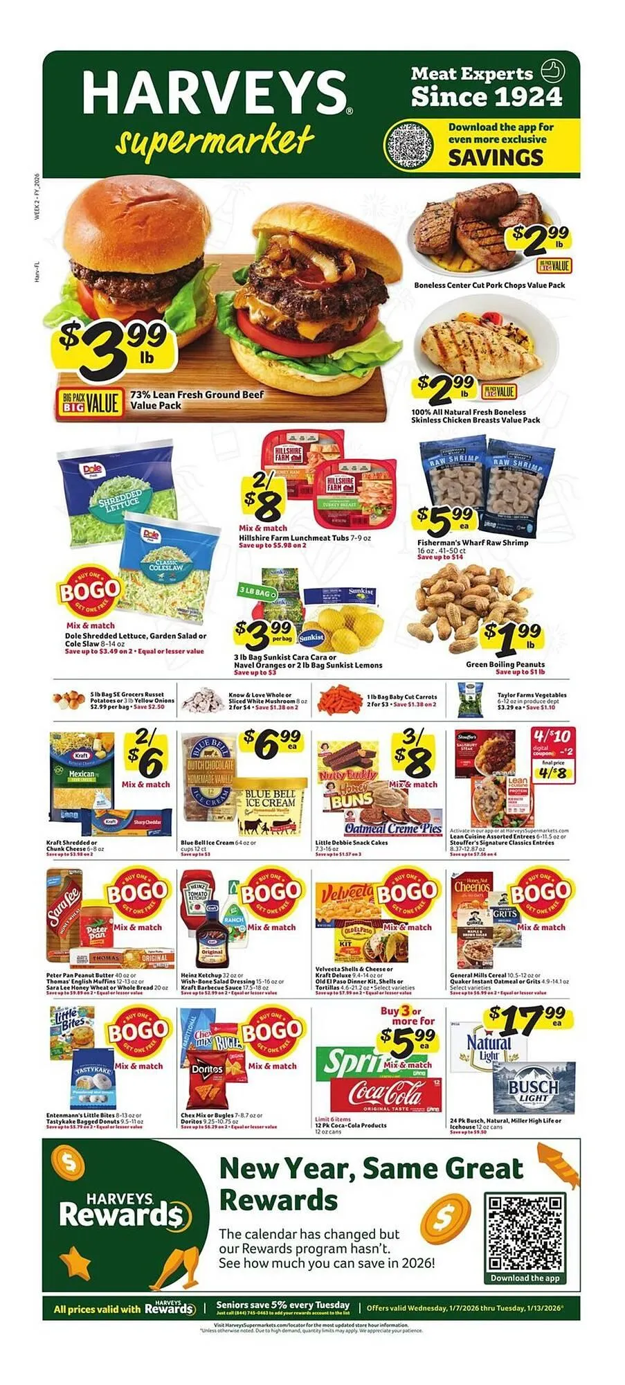 Harveys Supermarkets weekly ad - 1