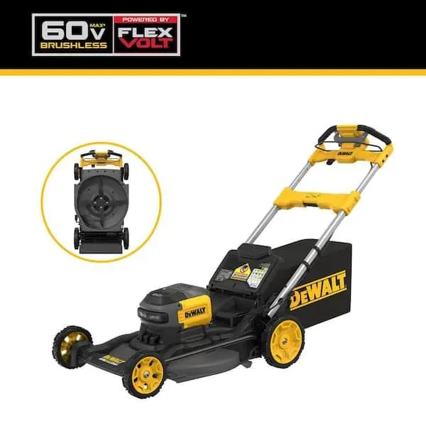 FLEXVOLT 2x60V MAX 21 in. Cordless Battery Powered Self Propelled Lawn Mower Kit with (2) 4.0 Ah Batteries and Chargers