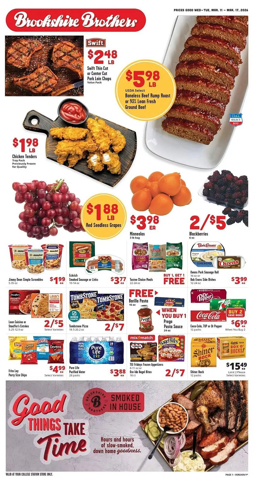 Weekly ad Brookshire Brothers weekly ad from March 11 to March 17 2026 - Page 1