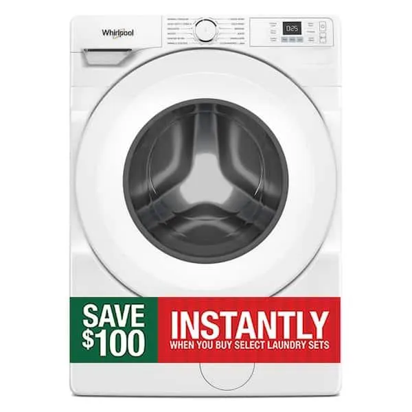 4.5 Cu. Ft. Front Load Washer in White with Tumble Fresh Option