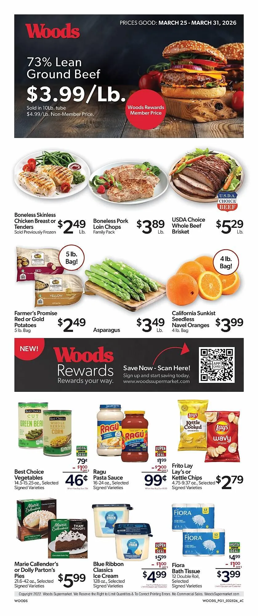 Weekly ad Woods Supermarket weekly ad from March 25 to March 31 2026 - Page 1