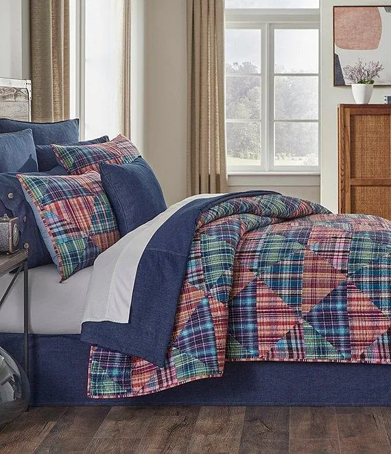 Blake Plaid Madras Quilt Mini Set