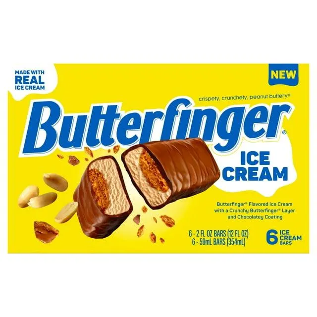 Butterfinger Ice Cream Bars