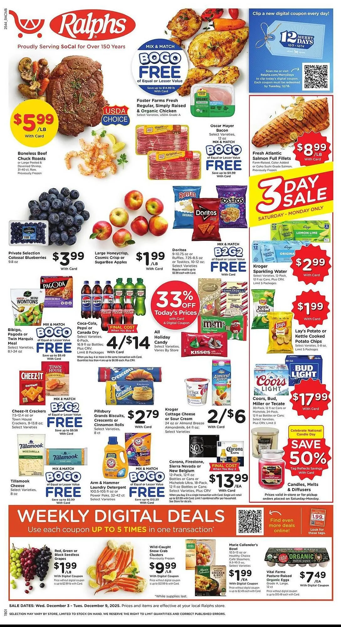 Weekly ad Ralphs weekly ad from December 3 to December 9 2025 - Page 1