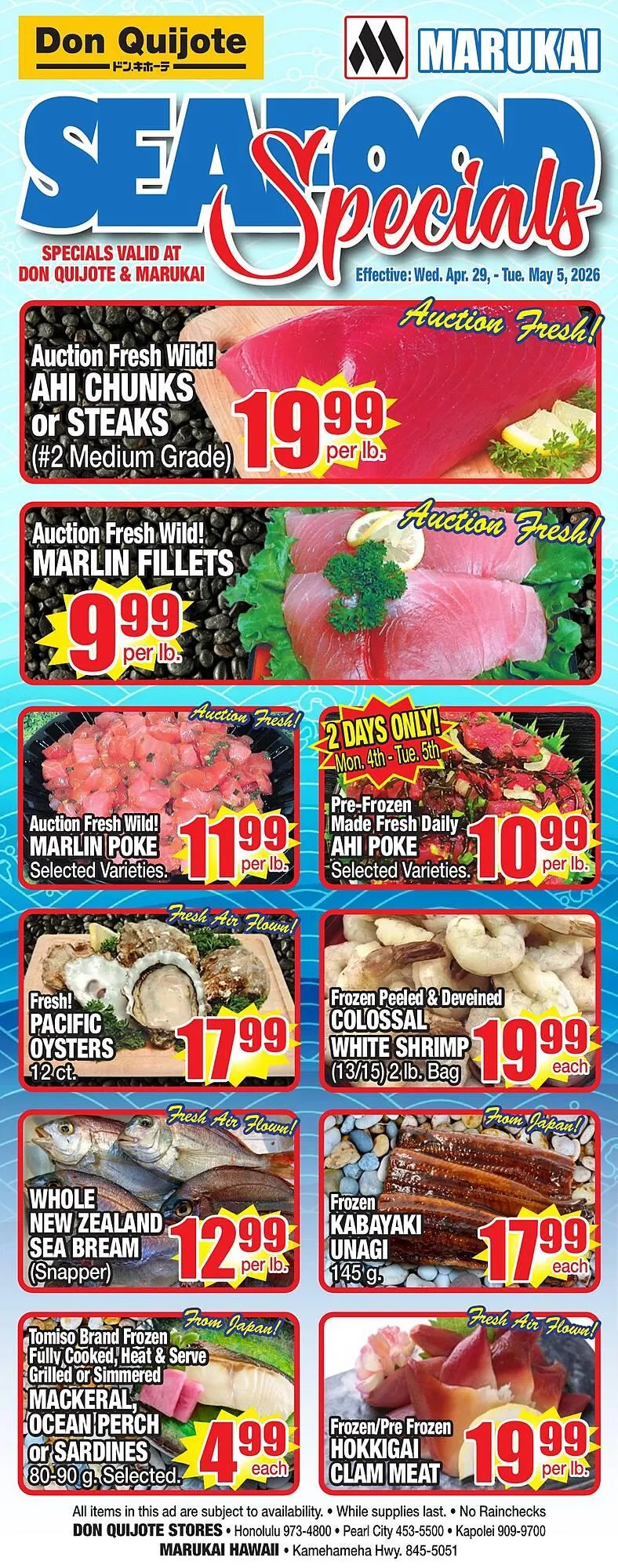Weekly ad Don Quijote Hawaii weekly ad from April 30 to May 5 2026 - Page 1