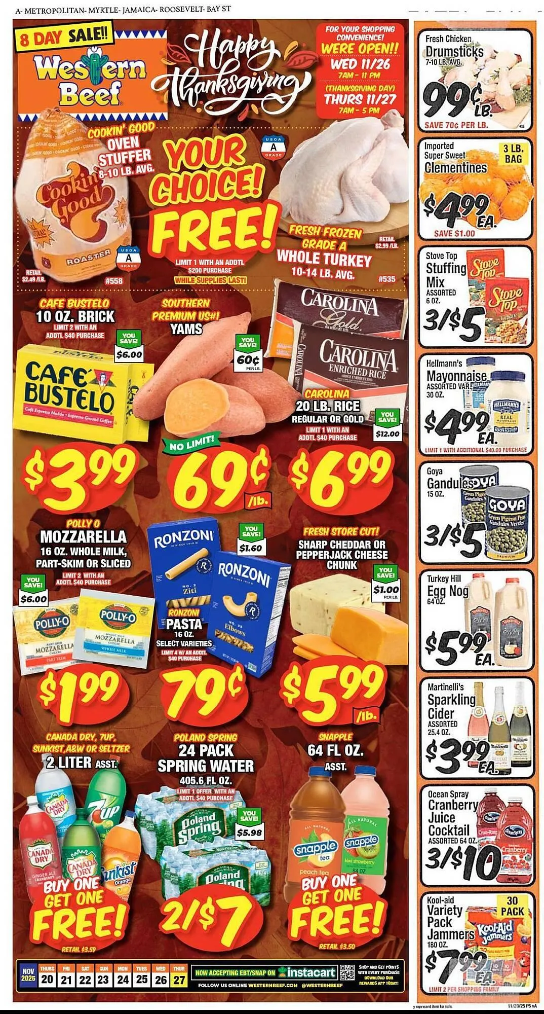 Weekly ad Western Beef circular from November 20 to November 27 2025 - Page 1