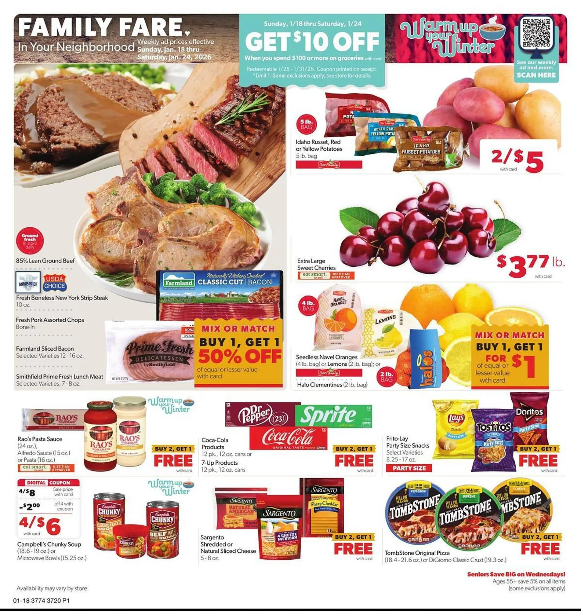 Weekly ad Family Fare weekly ad from January 18 to January 24 2026 - Page 1