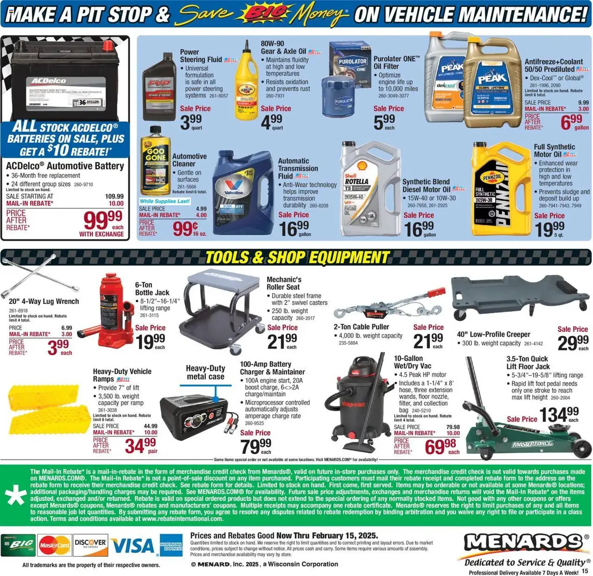 Weekly ad Menards Weekly Ad from February 5 to February 15 2025 - Page 25