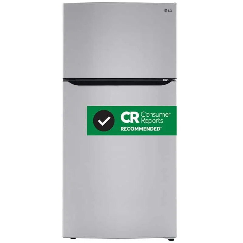 LG 33 in. 23.8 cu. ft. Top Freezer Refrigerator with Internal Water Dispenser - Stainless Steel
