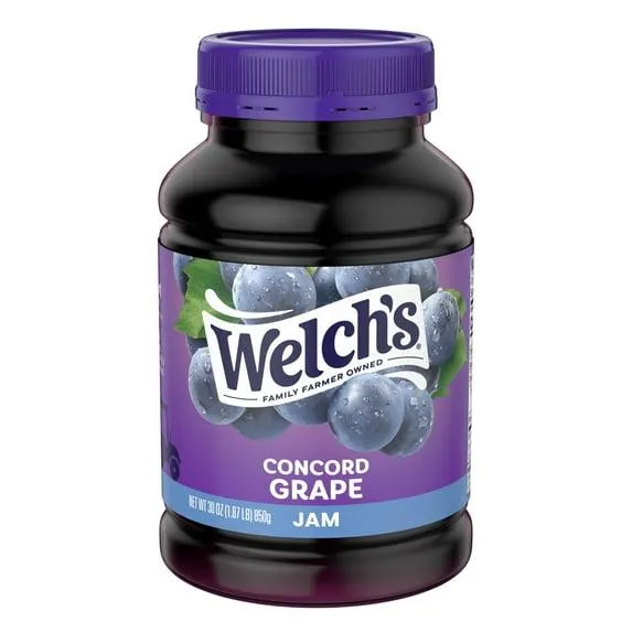 Welch's Concord Grape Jam, 30 oz Jar