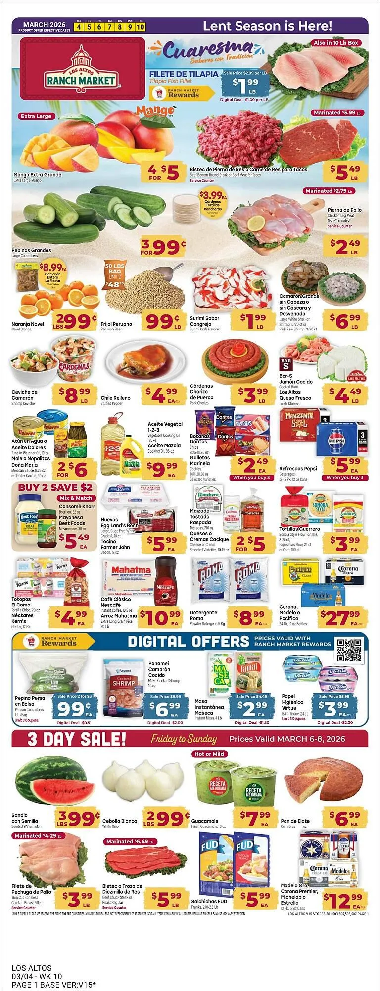 Los Altos Ranch Market weekly ad - 1