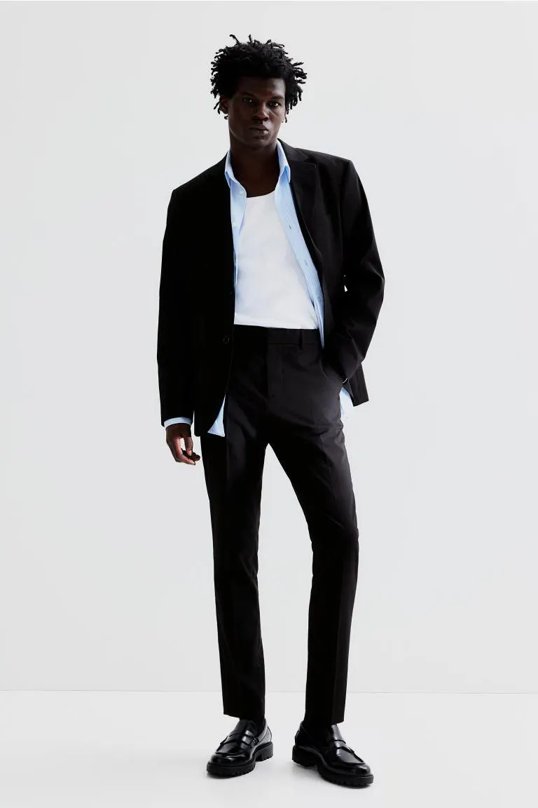 Skinny Fit Suit Pants