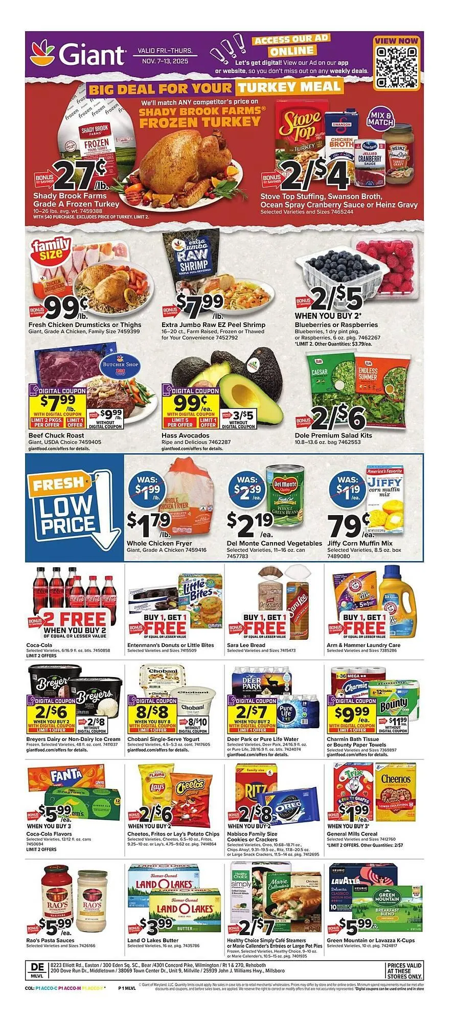 Weekly ad Giant Food weekly ad from November 7 to November 13 2025 - Page 1