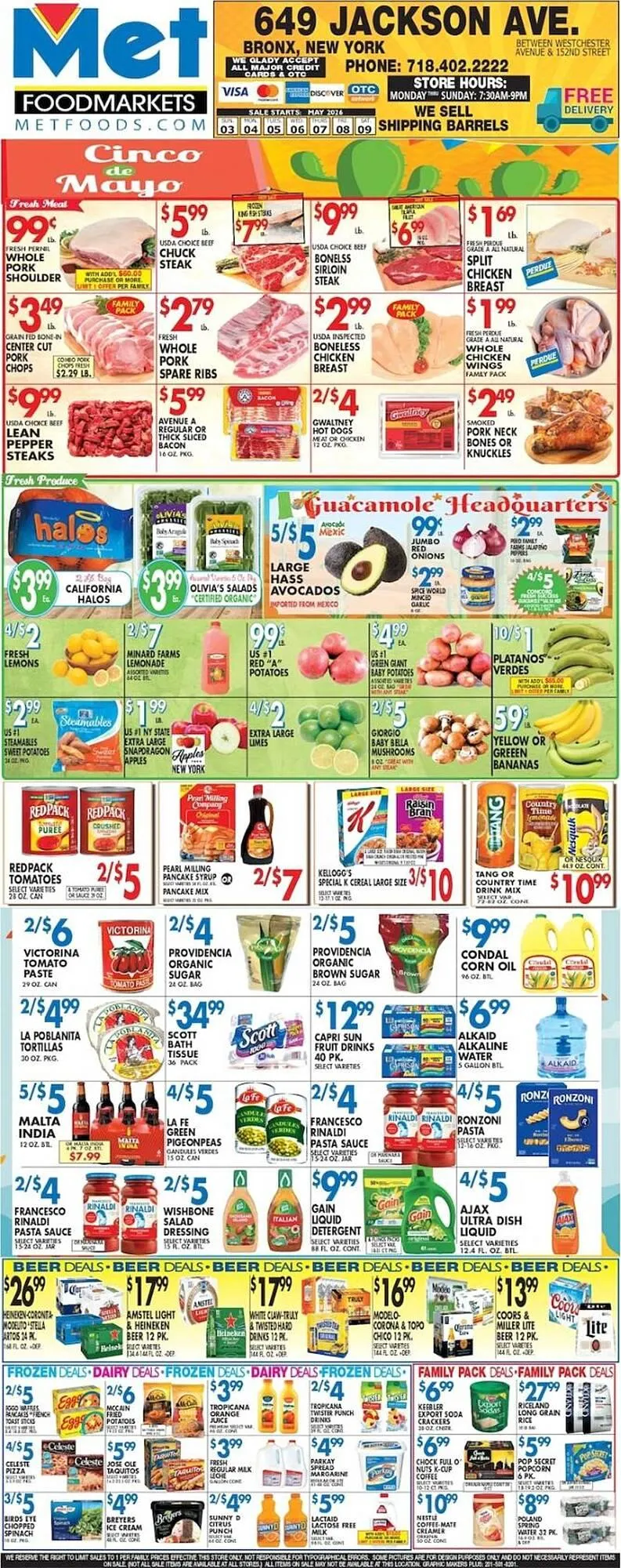 Weekly promotion Met Foodmarkets weekly ad spanning from May 3 to May 9 2026 - Page 1 for Catalogue 365