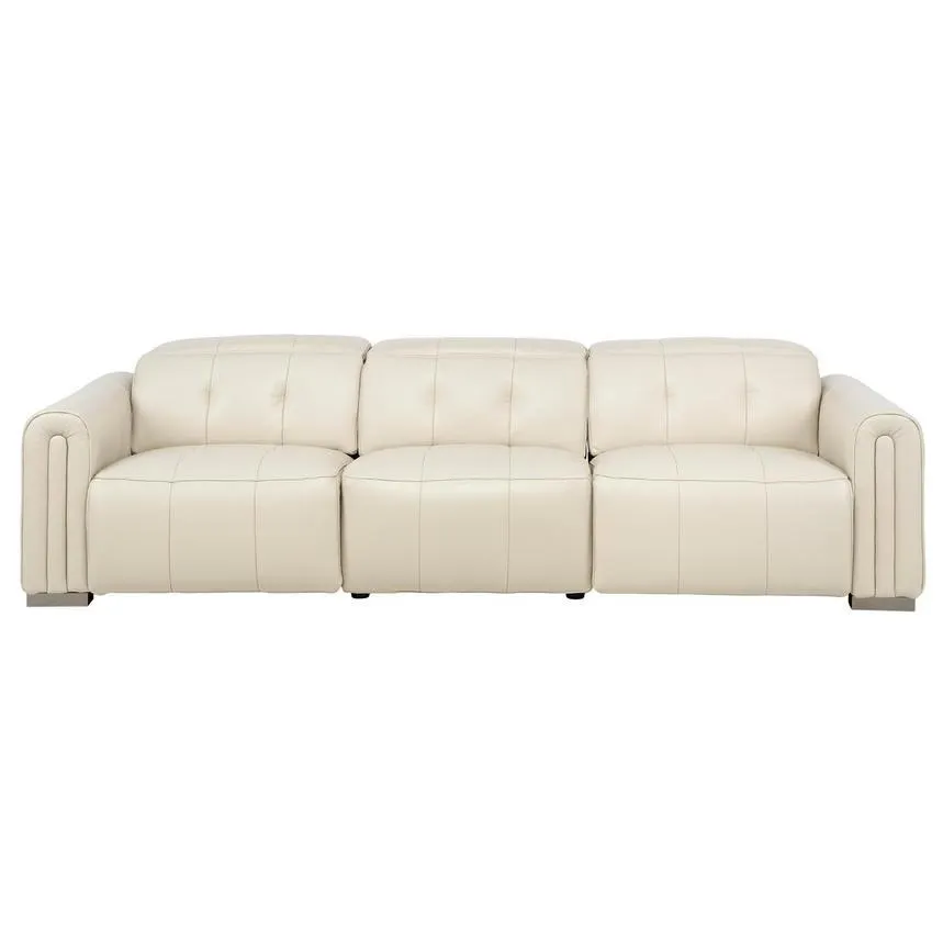 Dolomite Cream 2.0 3PWR Oversized Leather Sofa