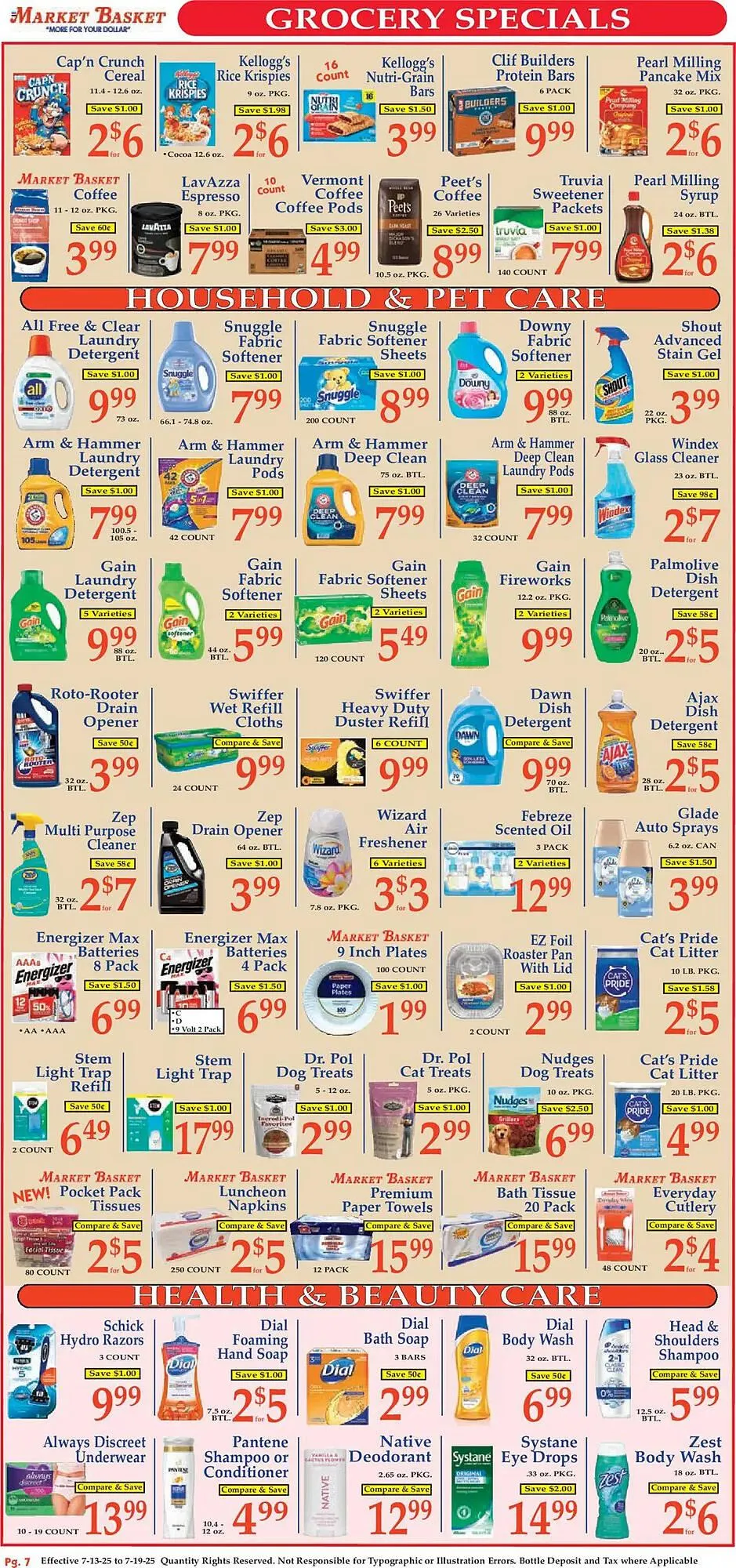 Weekly ad Market Basket Weekly Ad from July 13 to July 19 2025 - Page 7